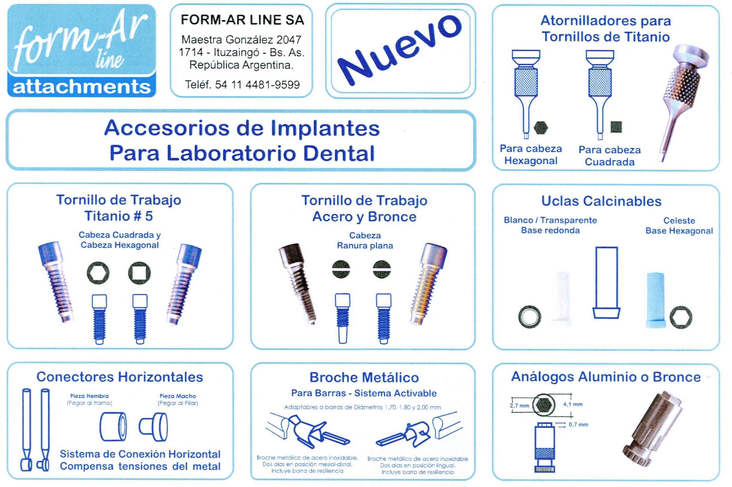 Ucla Tornillo Protesico CE - 2.0 Hexagonal (Acc. para Implante)