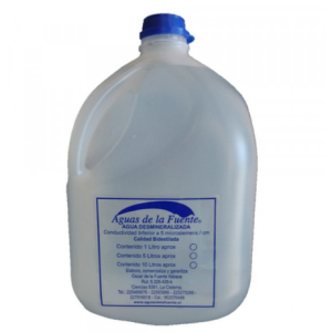 AGUA DESMINERALIZADA BIDÓN 5 Lts