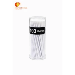 Microbrush Cilíndrico Micro Applicator Fino Blanco